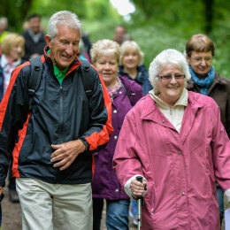 Older people walking listing